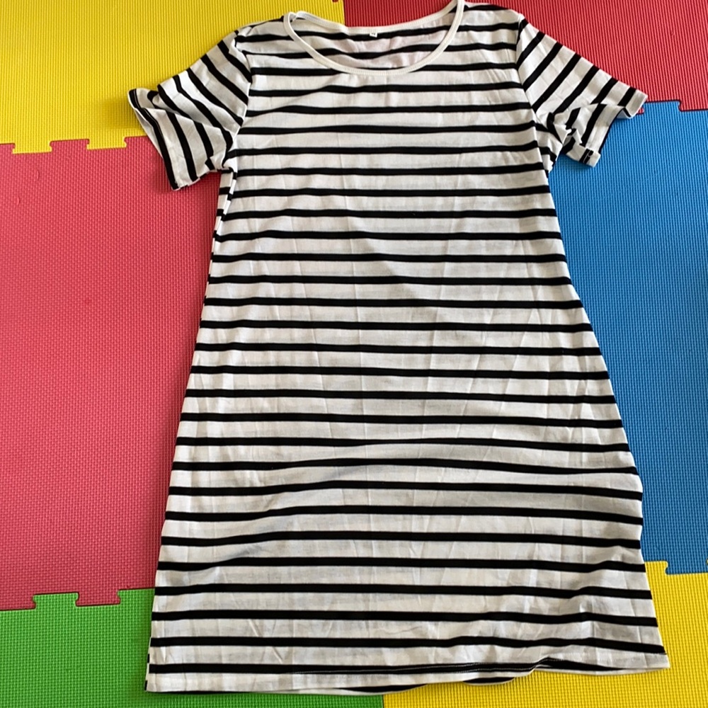 Striped shirt dress